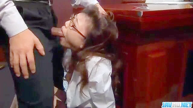 Sultry Japanese Secretary Blowing Boss's Mind with Explosive Orgasmic Pleasure