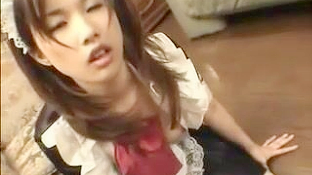Japanese maid fetish fucking with intense orgasm and multiple positions