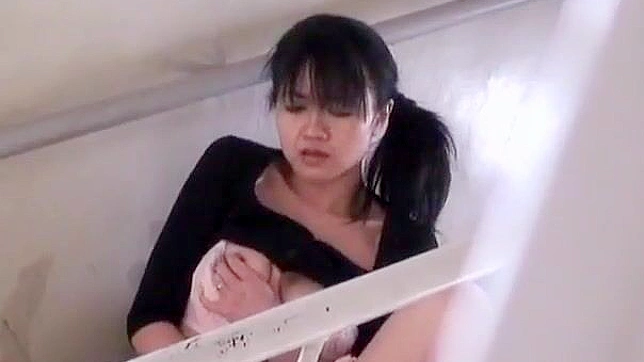 Japanese MILF's Balcony Masturbation: An Erotic Public Display of Orgasmic Pleasure