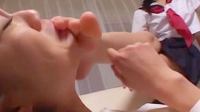 Japanese Porn Video - Submissive Asian Student Gets Tongue-Flavored Treatment by Dominant Teacher