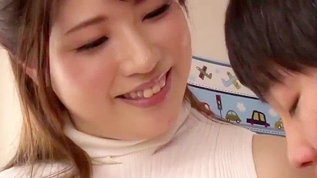 Japanese MILF Blows Her Student in Home Sex Session - HD Quality -