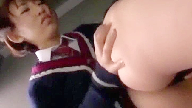 Japanese Schoolgirl Threesome - Submissive Teacher Surrenders to Young Lovers' Desires