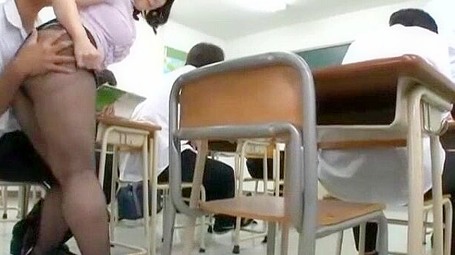 Japanese MILF Teacher Secret School Fuck Session Revealed!