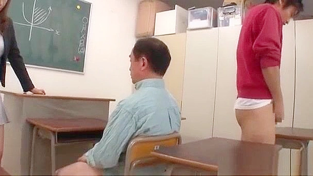 Reiko Shimura Threesome Sensation - Hot Asian Teacher Sexual Escapade!