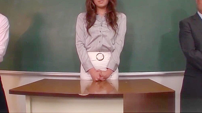 Japanese Teacher Naughty Punishment Exposed in Front of Students!