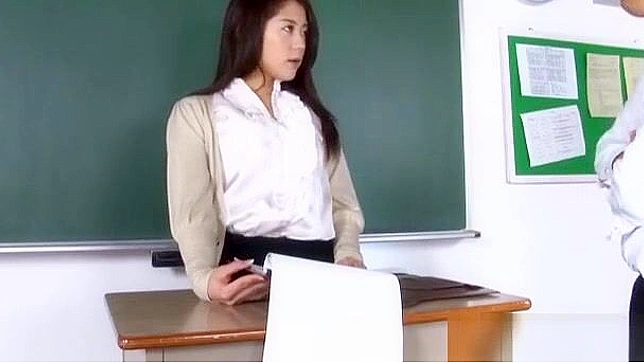 Japanese Porn Video - Hikari Nishino Horny Classroom Fuck Session!