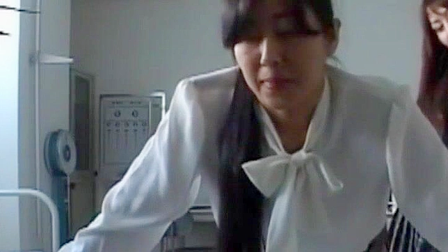 Japanese Schoolgirl Gets Spanked by Strict Teacher During After-School Detention