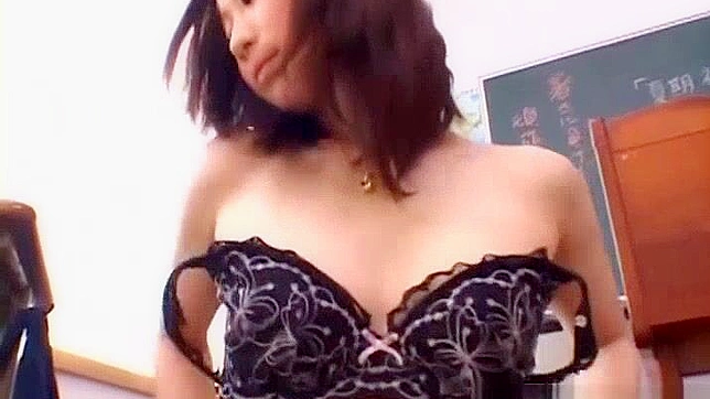 Naughty Shizuku Morino Gets Cum on Her Face as Sexy Asian Teacher!