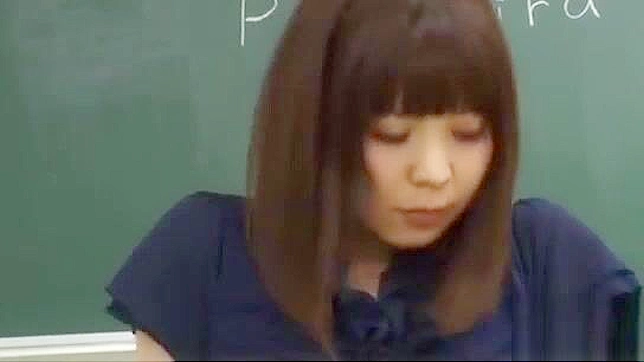 Japanese Teacher Too-Short Skirt Reveals Provocative Upskirt View