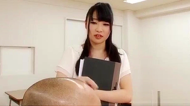 Japanese AV Model Naughty Teacher Role in Hot Foot Fetish Video