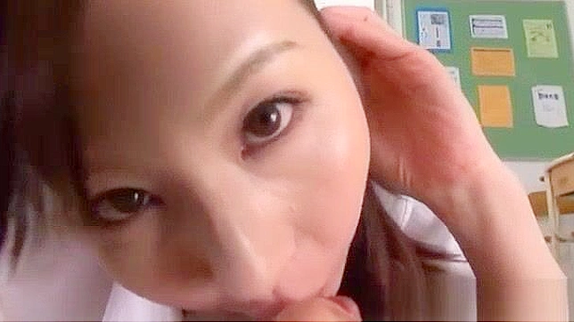 Japanese MILF Yui Tatsumi Gets Fucked in Classroom Pov Sex Video!