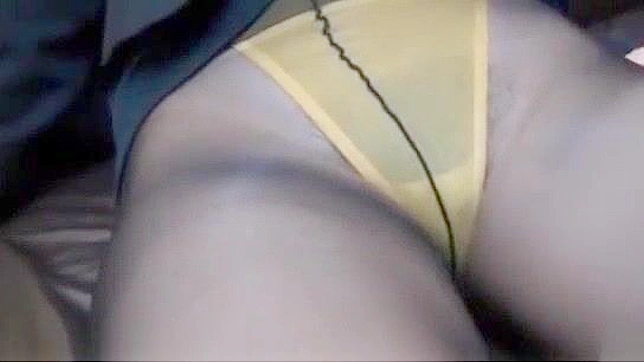 Japanese Teacher in Black Pantyhose Uses Vibrator on Wet Pussy