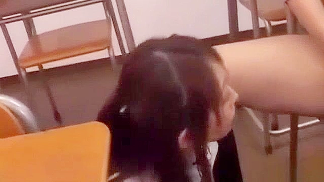 Japanese Porn Video - Busty Teacher Solo Pleasure while Spying on Students' Romance