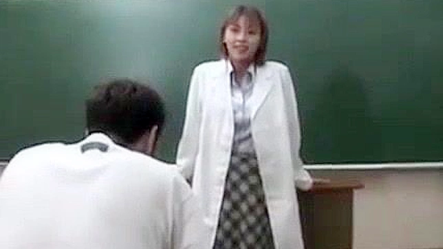 Sexy Japanese Teacher Double Penetration by Packmans