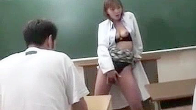 Sexy Japanese Teacher Double Penetration by Packmans