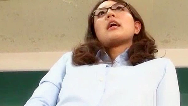 Jun Harada After School Masturbation Session as a Japanese Teacher