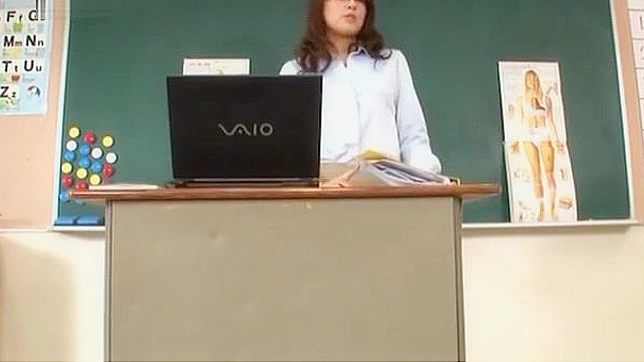 Jun Harada After School Masturbation Session as a Japanese Teacher