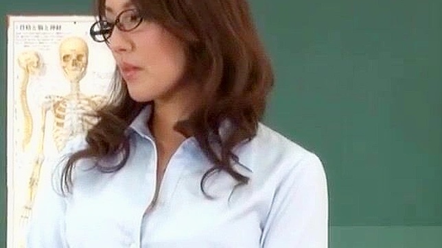 Jun Harada After School Masturbation Session as a Japanese Teacher