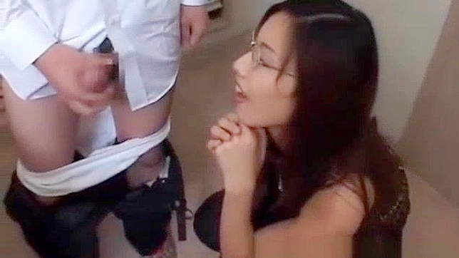 Japanese Teacher Fingers Boy Ass while Sperm Lovers Watch in Awe