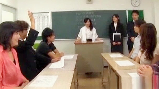Japanese Porn Video - Naughty Teachers' Fuck Fest in Meeting Room!