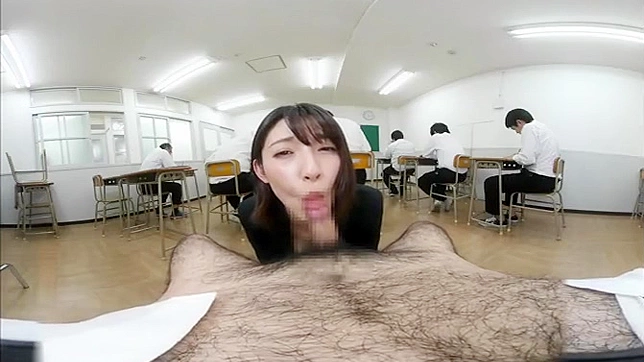 Japanese Teacher Blows Students Away in VR BJ Paradise!