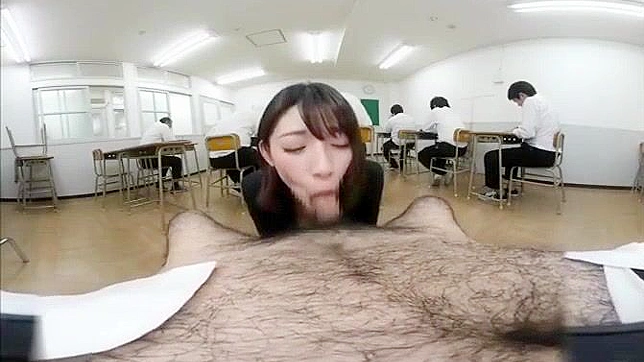 Japanese Teacher Blows Students Away in VR BJ Paradise!