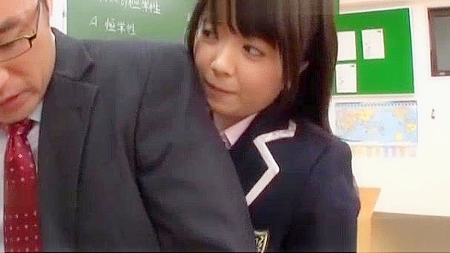 Naughty Aki Hinomoto Gets After Class Lessons with Her Teacher