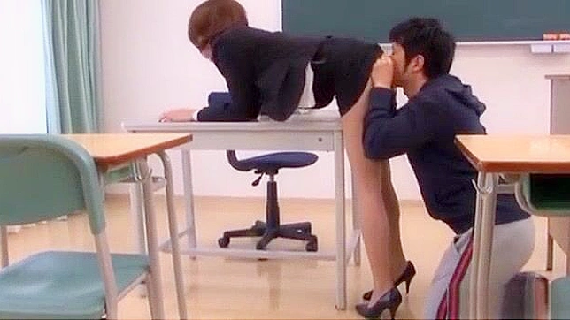 Japanese Teacher Chika Sena MILF Pussy Banged in Group Sex Romp!