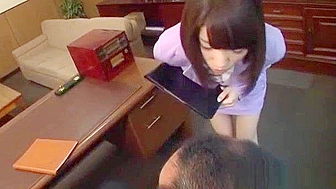 Japanese AV Model Naughty Teacher Role Play with Foot Job