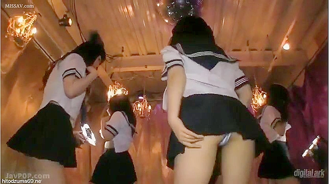 Japanese Schoolgirls Gone Wild!  Mini Skirt Mishaps on the Dance Floor! #Panchira