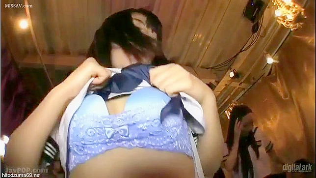 Sexy Japanese Schoolgirls Disco - Naughty Thong Show on the Dance Floor, #Panchira