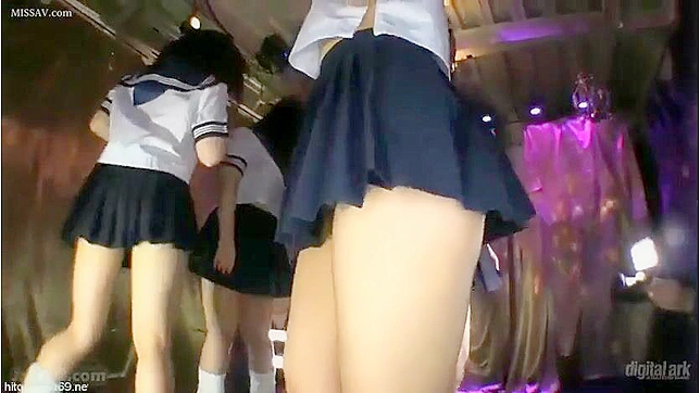 Dirty Dancing Debutantes! Naughty Japanese Schoolgirls in Uniform, #Panchira