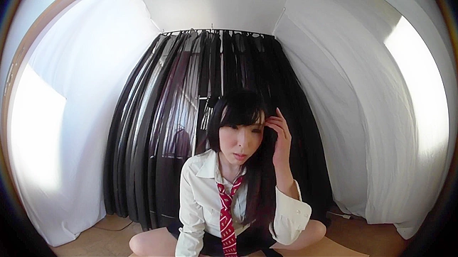 Panty-Dropping Japanese Schoolgirl Caught on Hidden Cam in Mini Skirt & Thong!