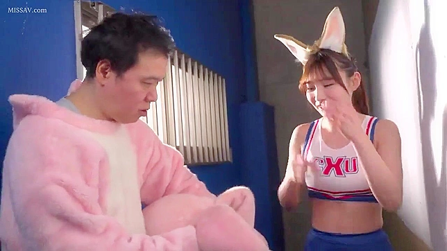 Amateur, uncensored Japanese college naked cheerleaders squirt and fuck the football star in the steaming hot locker room.