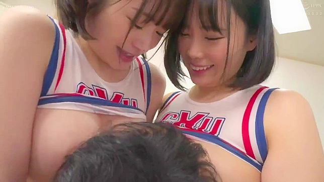 Japanese Nude College Cheerleaders Squirt and Banging Football Player in Locker Room Porn