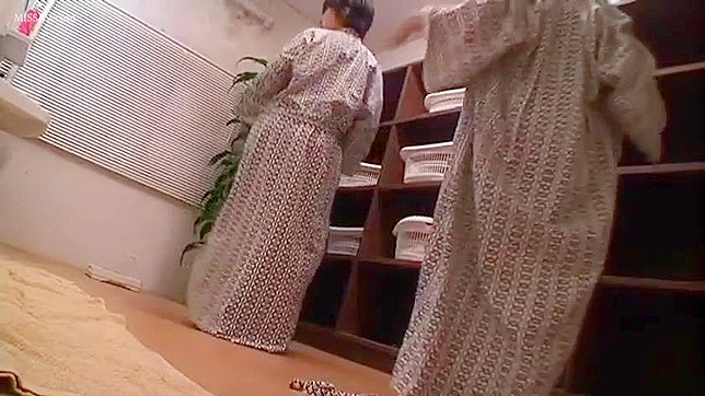 Scandalous Spying! Japanese Beauty Girls Exposes All in Steamy Public Shower!