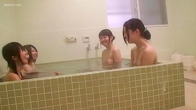 Get Ready for Some Public Shower Spying with a Hot Nude Japanese Goddess!