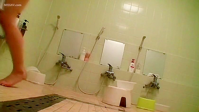 Public Shower Invasion! Japanese Girls Bares It All for Voyeuristic Fun!