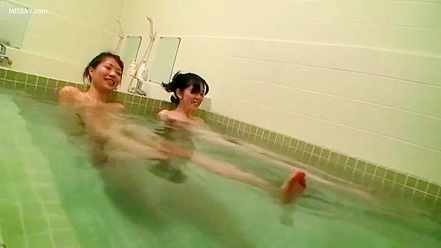 Peeping Tom Gets Lucky with Nude Japanese Beauty in Public Shower!