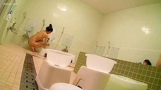 Public Shower Spying Goes Wrong as Horny Voyeur Gets Caught by Sexy Japanese Girls!"