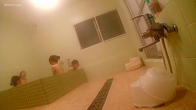 Voyeurism at Its Hottest! Public Shower Spying on Nude Girls!