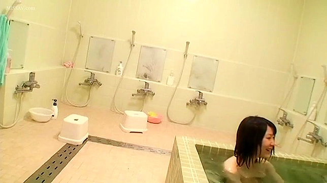 The Naked Truth! Nude Japanese Girls Exposed in Public Shower!