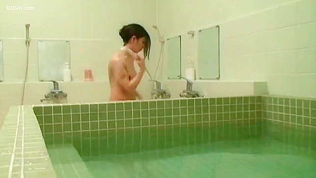 Naughty Japanese Schoolgirls Exposed in Public Shower, #Voyeur
