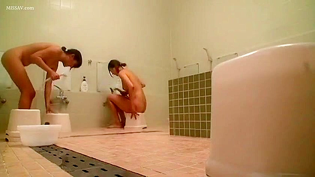 Surveillance Gone Wild! Japanese Schoolgirls Undressing and Bathing, #Voyeur
