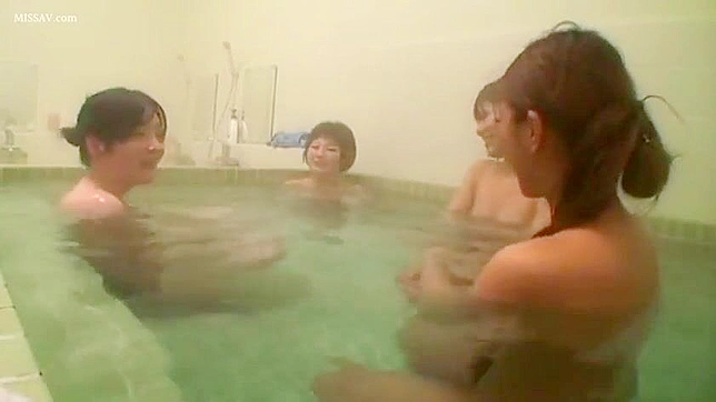 Sexual Spectacle ~ Young, Nude Japanese Schoolgirls Display Their Assets in Public Shower