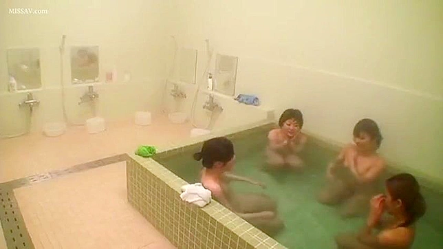 Sexual Spectacle ~ Young, Nude Japanese Schoolgirls Display Their Assets in Public Shower