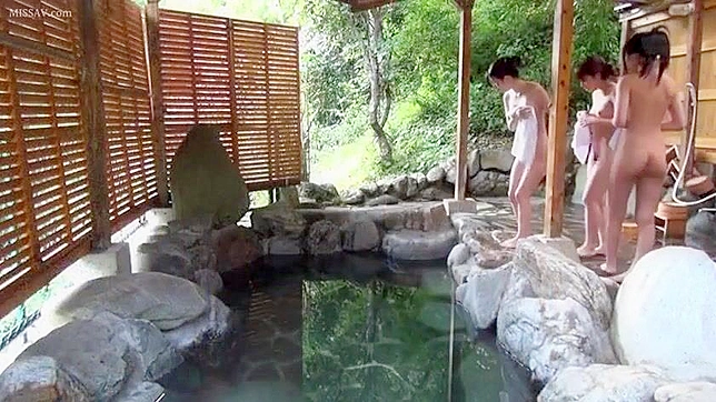 Lecherous Lust in Japan – Public Onsen Voyeur's Ultimate Fantasy!