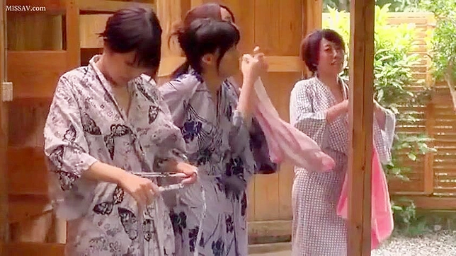 Japanese Schoolgirls' Sexy Soak in Public Onsen – Voyeur's Erotic Eden!