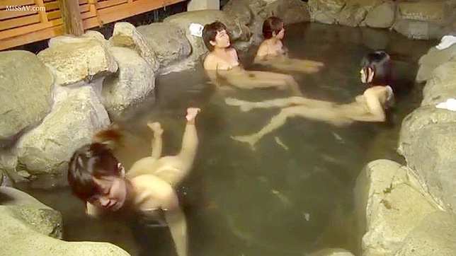 Naughty Japanese Girls in Public Baths ~ Onsen Voyeur Video, Nude Pussy & Big Boobs!