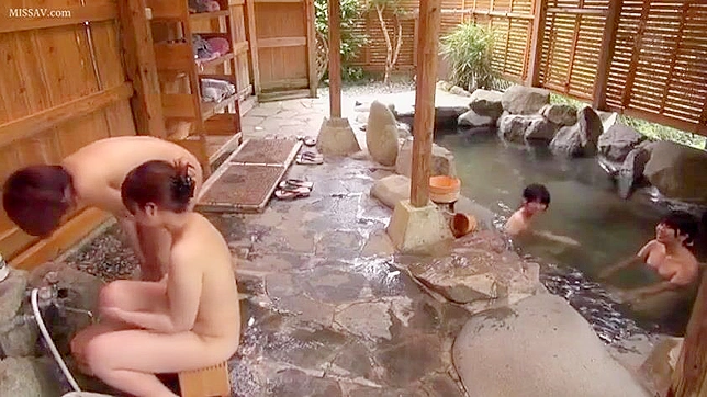 Public Baths Erotic Pleasure! Lusty Japanese Girls Exposing Nude Body, Big Boobs, Pussy, & More!
